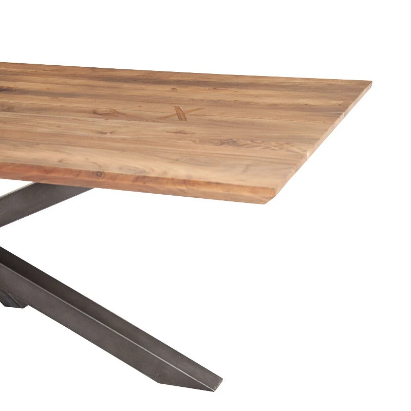 Basel 88" Smoked Acacia Wood Dining Table 6 Basel 88" Smoked Acacia Wood Dining Table - Image 4