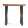Elliston 26" Live Edge Sheesham Wood And Iron Side Table