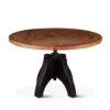 Sterling Round Adjustable Height Teak Wood Dining Table -Household Items Series FBY RD48