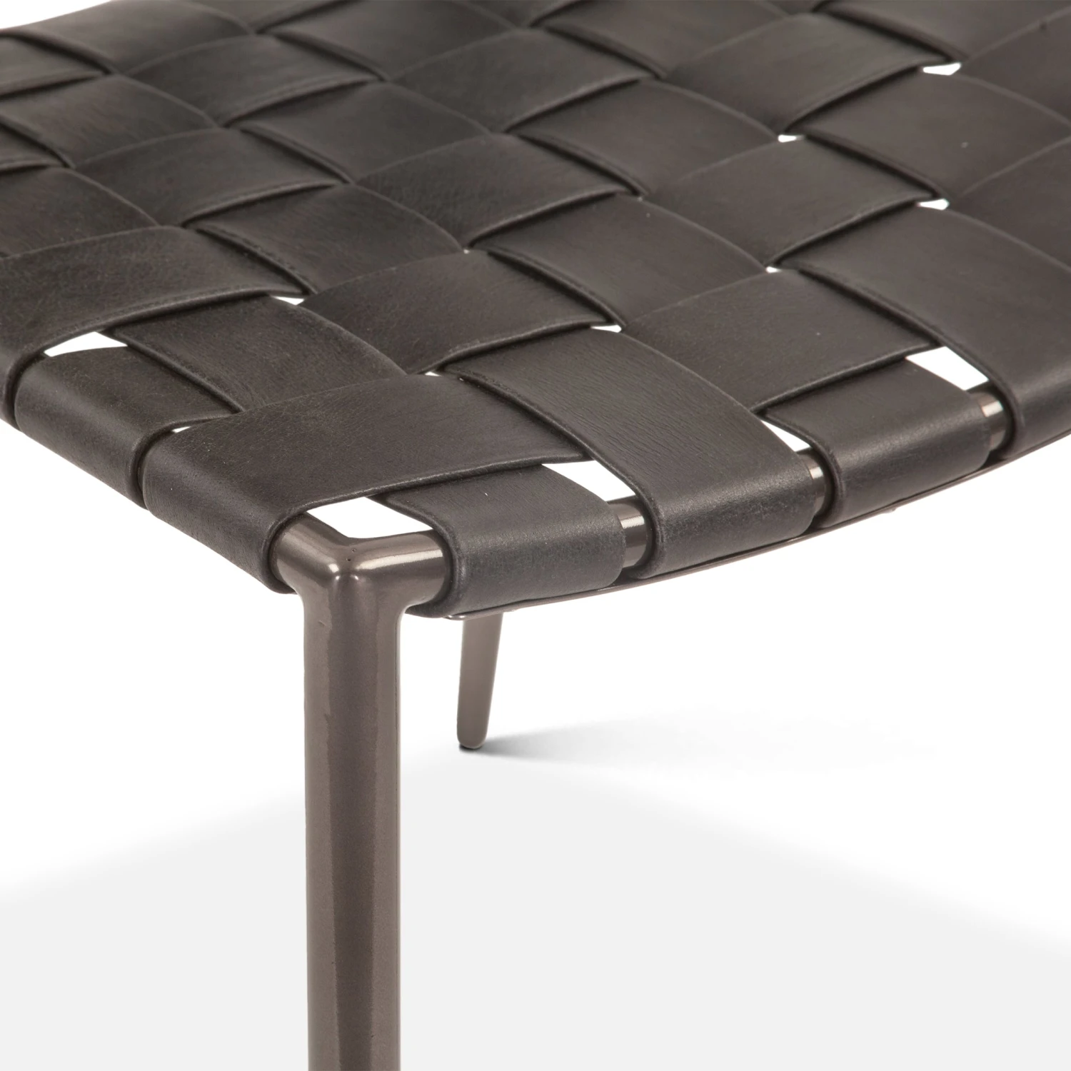 Lund 17" Buffalo Leather And Iron Dining Chair, Set Of 2 6 Lund 17" Buffalo Leather And Iron Dining Chair, Set Of 2 - Image 5