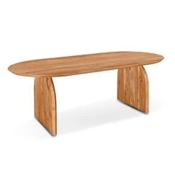 Catalina 79" Dining Table With Natural Acacia Wood