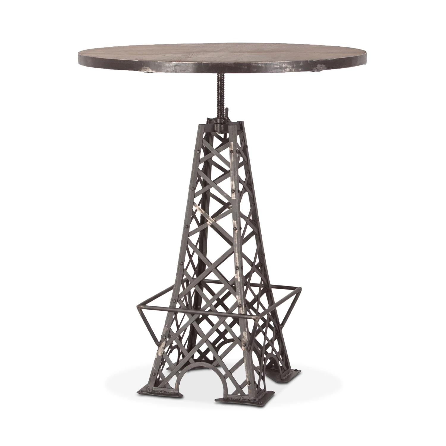 Rustic Revival Eiffel Tower Industrial Bistro Table 6 Rustic Revival Eiffel Tower Industrial Bistro Table - Image 4