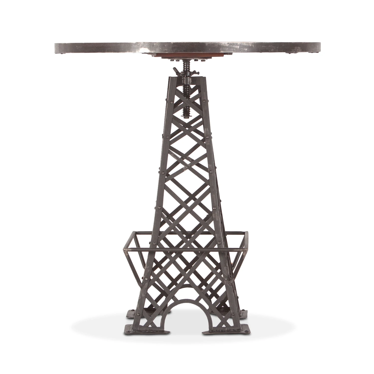 Rustic Revival Eiffel Tower Industrial Bistro Table 3 Rustic Revival Eiffel Tower Industrial Bistro Table