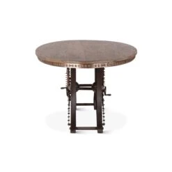 Rustic Revival Industrial Teak Wood Oval Shape Dining Table -Household Items Series FEI ODT94 sd1 a6e8ce6d 3939 4f2b b627 95d808580be0