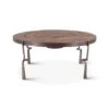 Rustic Revival Industrial Wagon Wheel Coffee Table