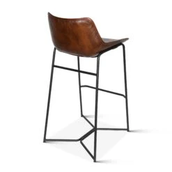 Brisben Modern Open Back Hand Washed Leather Counterstool 22 Brisben Modern Open Back Hand Washed Leather Counterstool -Household Items Series FEX STBC CN dt1 28b77b15 1344 4f4a 9c3d 557dcfdc6679