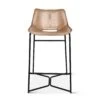 Brisben Modern Open Back Hand Washed Leather Counterstool -Household Items Series FEX STCC AI