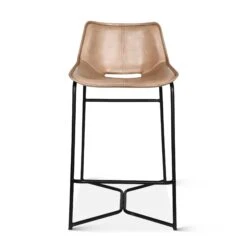 Brisben Modern Open Back Hand Washed Leather Counterstool 18 Brisben Modern Open Back Hand Washed Leather Counterstool -Household Items Series FEX STCC AI 5a74f78f 16b3 43f6 b264 333dcc455b71