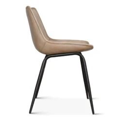 Brisben Modern Open Back Hand Washed Leather Dining Chair, Set Of 2 -Household Items Series FEX STDC AI sd1