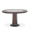 Welles Round Industrial Steampunk Dining Table
