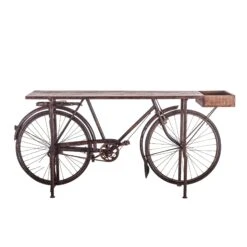 Paxton Reclaimed Teak Bicycle Console Table