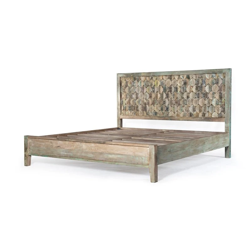 Cordoba Vintage Reclaimed Teak Bed 4 Cordoba Vintage Reclaimed Teak Bed - Image 2