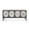 Palm Desert Modern Bone Inlay Sideboard In Vintage Gray