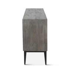 Palm Desert Modern Bone Inlay Sideboard In Vintage Gray -Household Items Series FJAI PS SB67 sd1