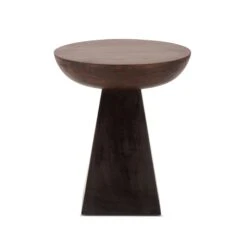 Palm Desert 18" Round Accent Table Two-Tone