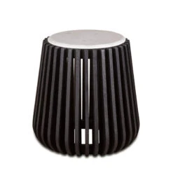 Lisbon Marble And Mango Wood Side Table