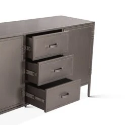 Detroit 72" Iron Sideboard Gunmetal Gray -Household Items Series FMO SB72GM dt2