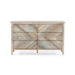 Cordoba Mid-Century Modern Coastal Dresser