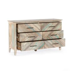 Cordoba Mid-Century Modern Coastal Dresser -Household Items Series FMS DR57CM dt1