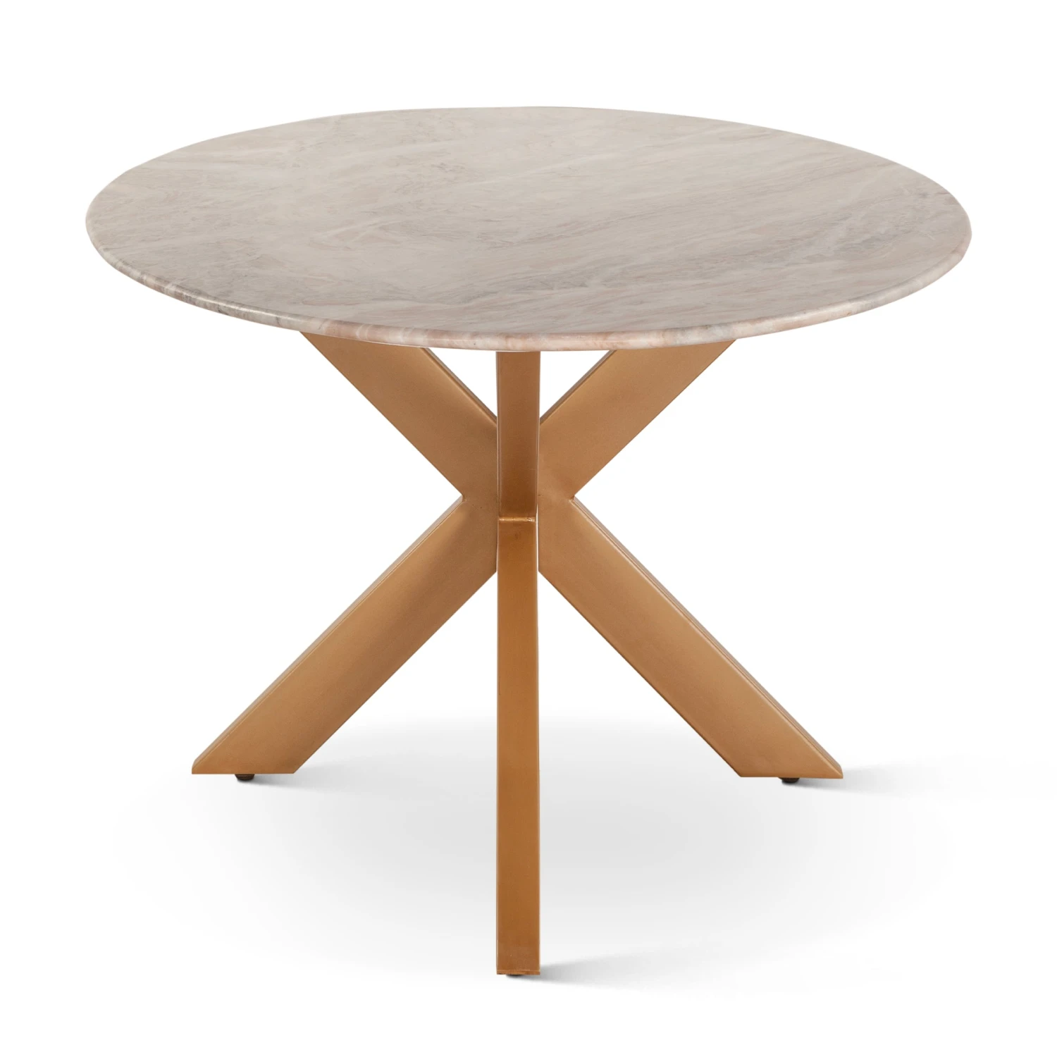 Pasadena 90" Iron And Marble Oval Dining Table 8 Pasadena 90" Iron And Marble Oval Dining Table - Image 6