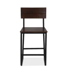 Mapai Industrial Modern Counter Chair, Set Of 2