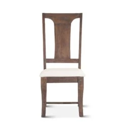 Toulon Weathered Mango Upholstered Dining Chair, Set Of 2