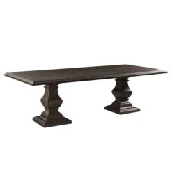 Toulon Vintage Brown Dining Table 14 Toulon Vintage Brown Dining Table -Household Items Series FNM DT98VB.1