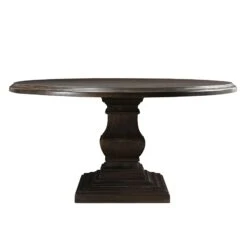 Toulon Vintage Brown Round Dining Table -Household Items Series FNM RD60VB