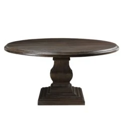 Toulon Vintage Brown Round Dining Table -Household Items Series FNM RD60VB.1