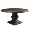 Toulon Vintage Brown Round Dining Table -Household Items Series FNM RD60VB.3