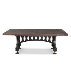 Sterling Industrial Officer's Mess Teak Wood Dining Table