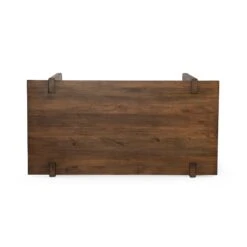 Dellio Solid Mango Wood 72" Dining Table In Acorn Brown -Household Items Series FOP DT72AB 6