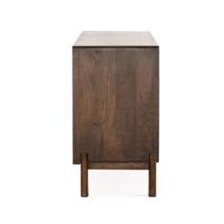 Dellio Solid Mango Wood Sideboard In Acorn Brown -Household Items Series FOP SB60AB 7