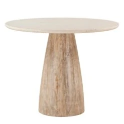 Palm Desert Marble Round Gathering Table