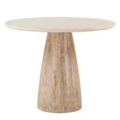 Palm Desert 48" White Marble Round Gathering Table 7 Palm Desert 48" White Marble Round Gathering Table -Household Items Series FPA GT48 MOD WM bk1 8cfbe6a3 1a78 4d8d b991 f0ed76246330