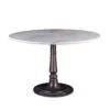 Palm Desert Natural Marble Dining Table With Cafe Base