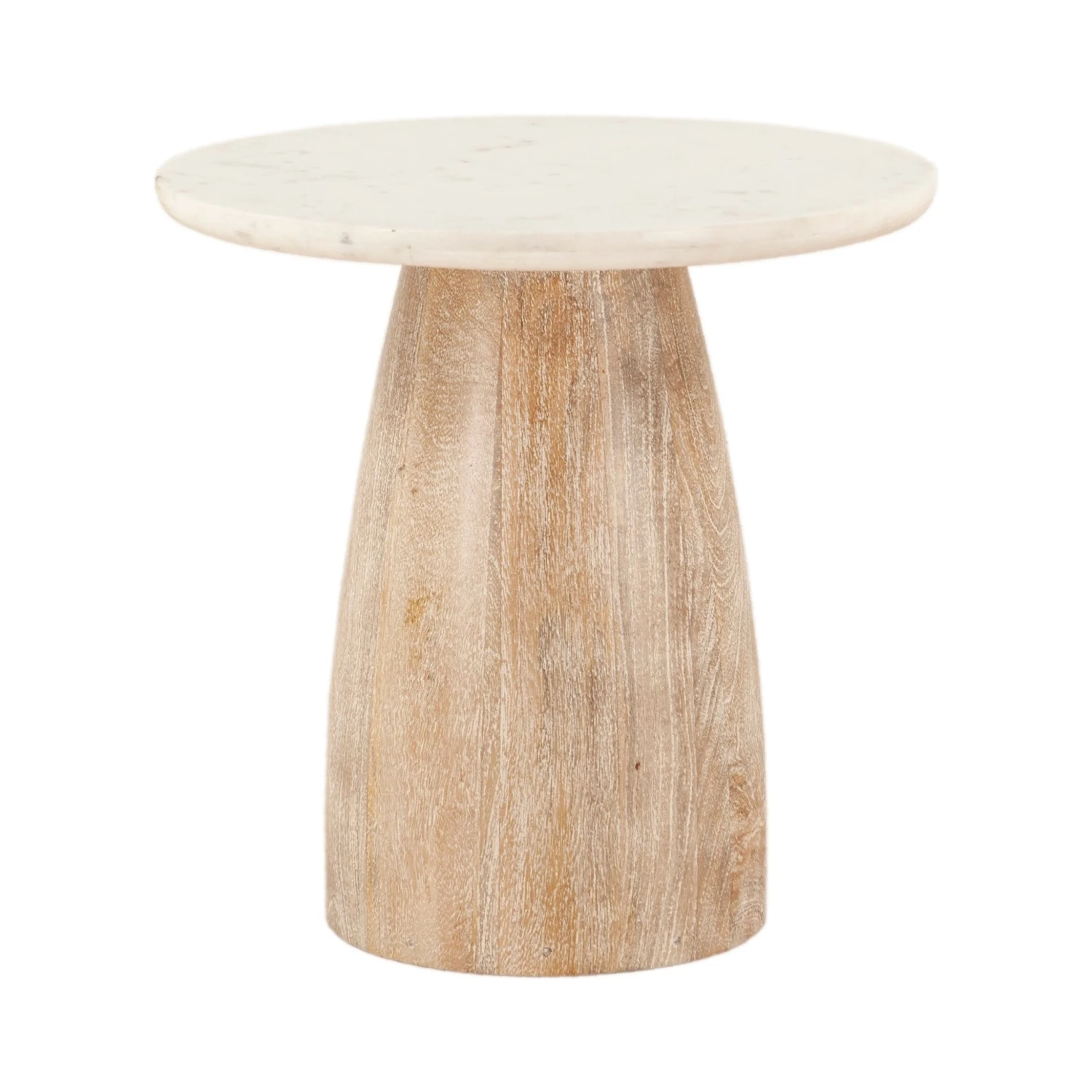 Palm Desert White Marble Round Side Table 3 Palm Desert White Marble Round Side Table