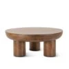 Noto 39" Round Coffee Table In Acorn Brown -Household Items Series FPM CT40AB