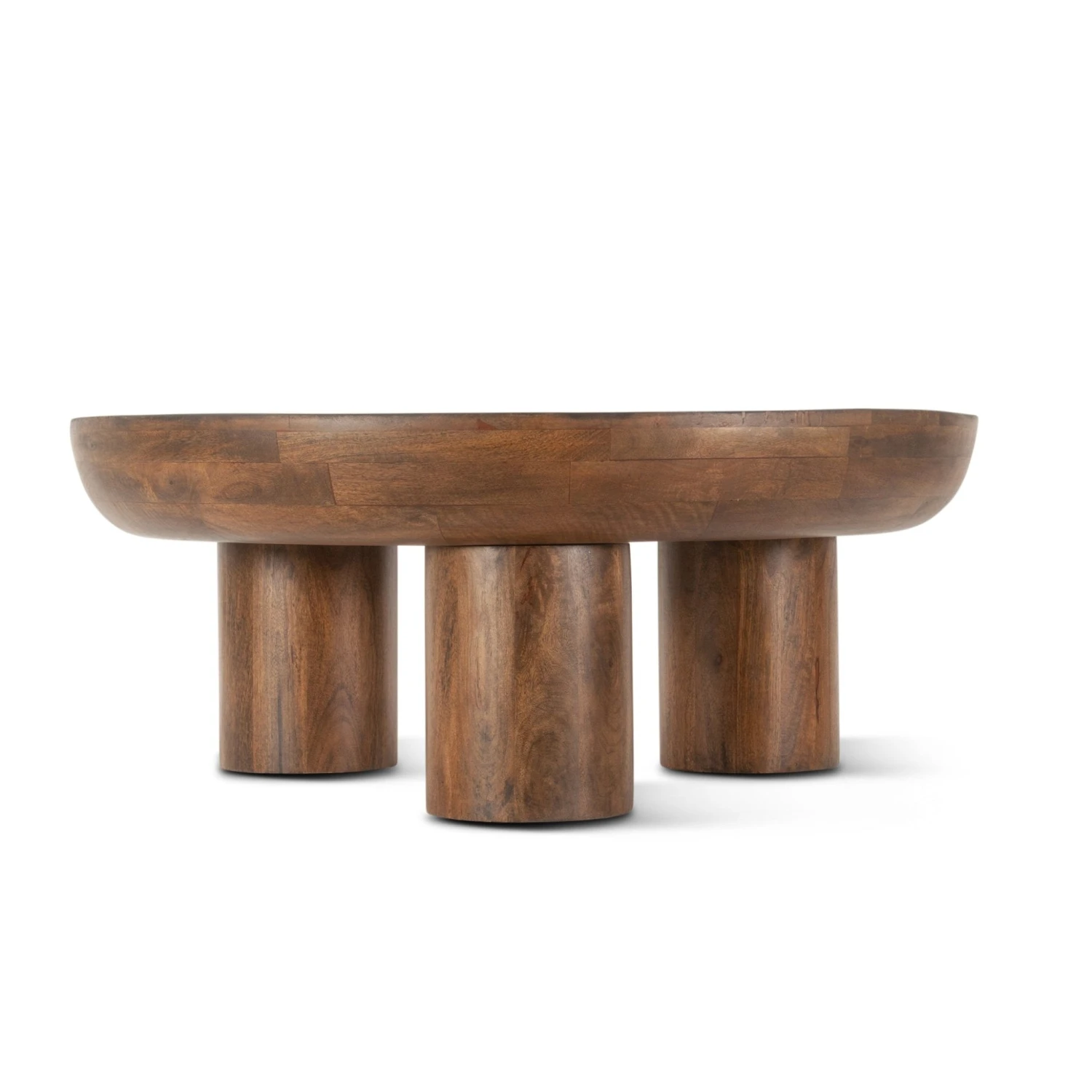 Noto 39" Round Coffee Table In Acorn Brown 4 Noto 39" Round Coffee Table In Acorn Brown - Image 2