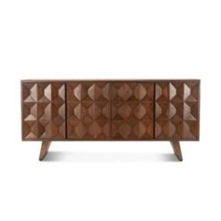 Lisbon 70" Mid-Century Sideboard In Matte Brown