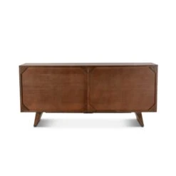 Lisbon 70" Mid-Century Sideboard In Matte Brown -Household Items Series FPM SB70RB bk1