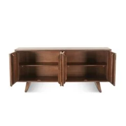 Lisbon 70" Mid-Century Sideboard In Matte Brown -Household Items Series FPM SB70RB dt1