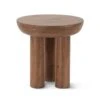 Noto 20" Round Side Table In Acorn Brown
