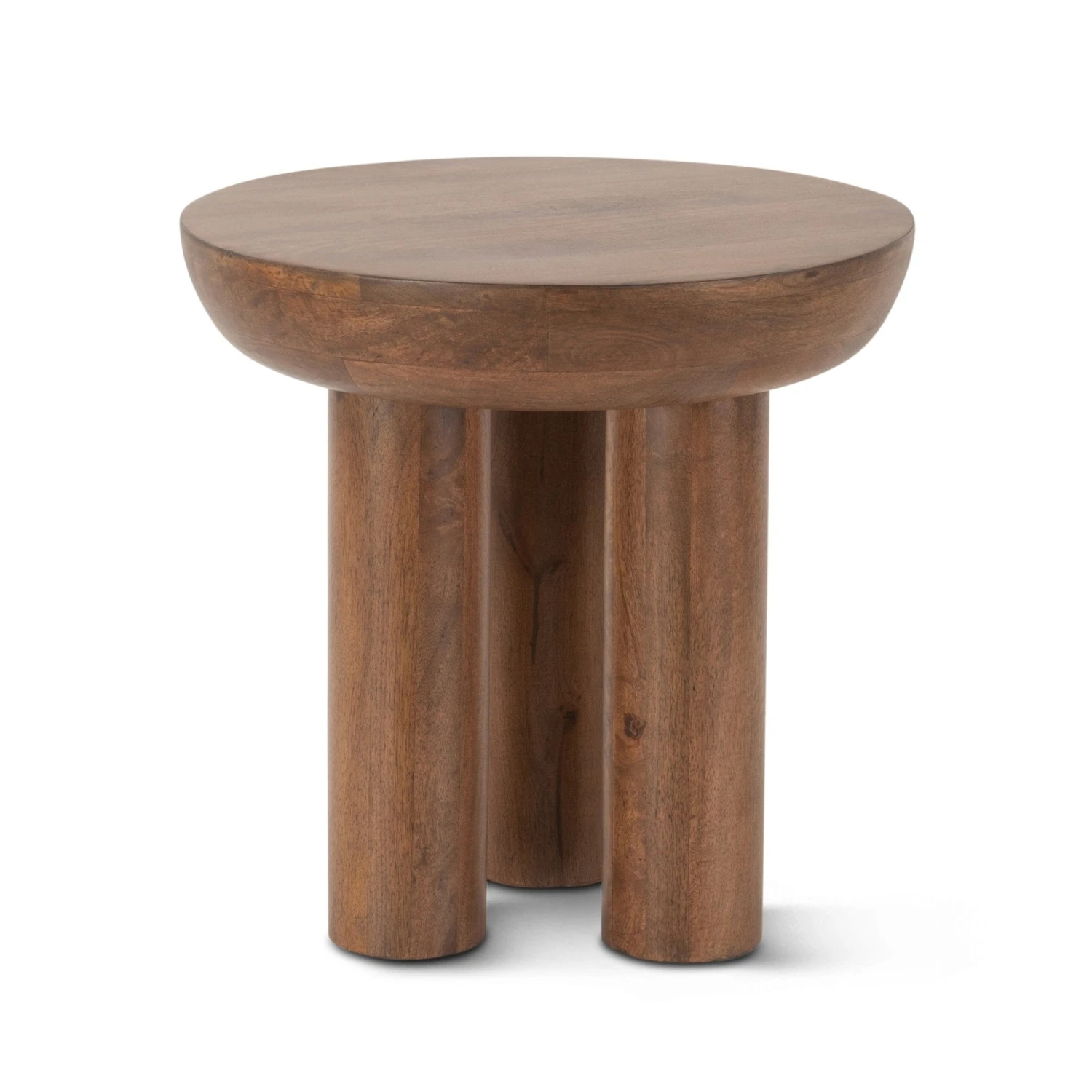 Noto 20" Round Side Table In Acorn Brown 3 Noto 20" Round Side Table In Acorn Brown