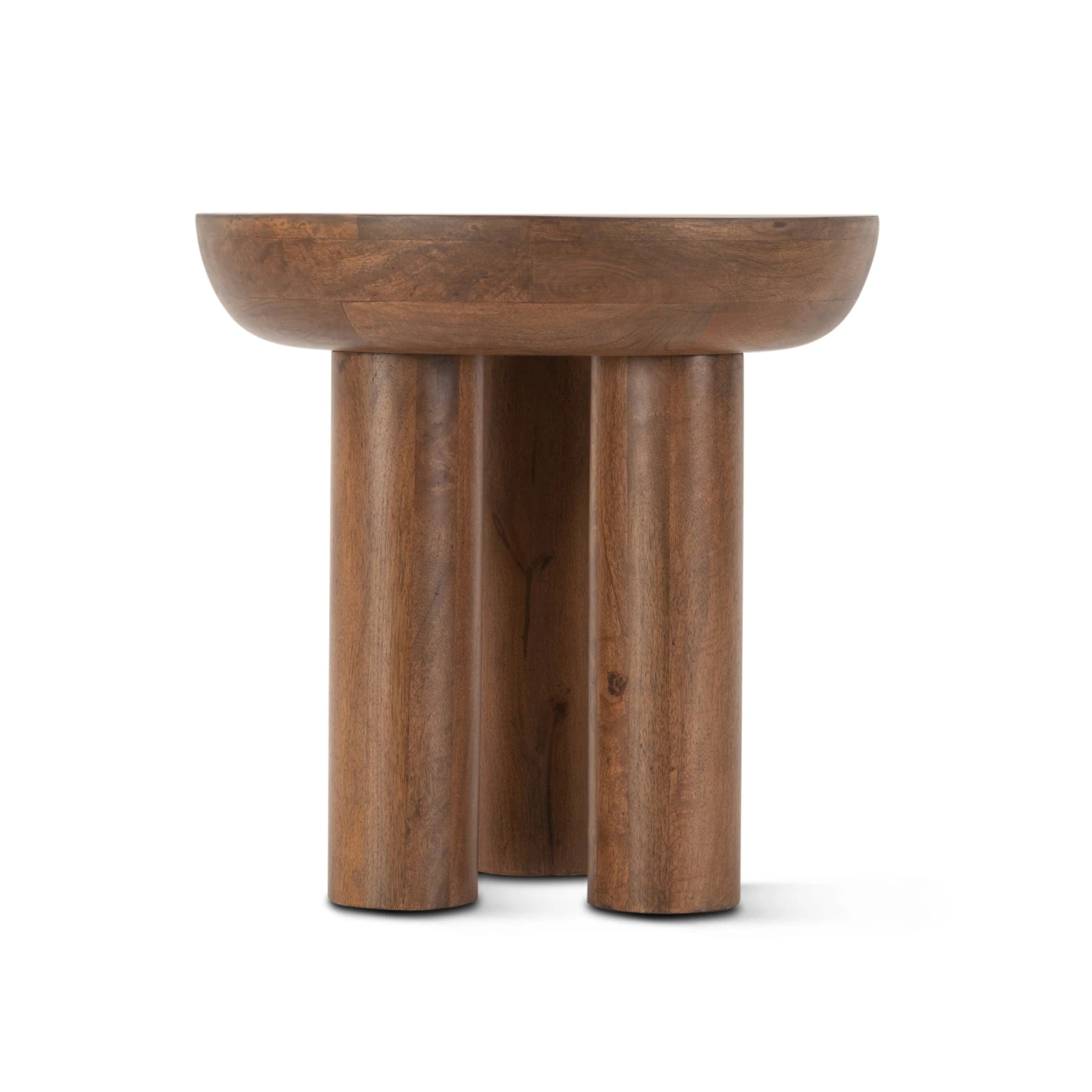 Noto 20" Round Side Table In Acorn Brown 4 Noto 20" Round Side Table In Acorn Brown - Image 2