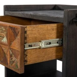 Messina Carved Teak Wood Night Chest 15 Messina Carved Teak Wood Night Chest -Household Items Series FRO NC24 6