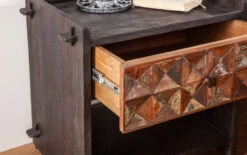 Messina Carved Teak Wood Night Chest 17 Messina Carved Teak Wood Night Chest -Household Items Series FRO BR4