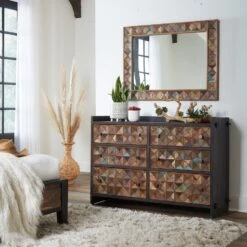 Messina Carved Teak Wood Dresser 16 Messina Carved Teak Wood Dresser -Household Items Series FRO Rio Dresser 8 21