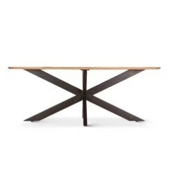 Santa Margherita 82" Mango Wood And Iron Dining Table