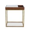 Aurora Modern Side Table In Walnut Brown 2 Aurora Modern Side Table In Walnut Brown -Household Items Series FSE ST22WN 1